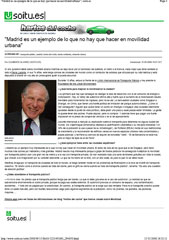 Madrid es un ejemplo de lo que no hay que hacer en movilidad urbana