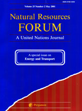 "Making sustainable transport more attractive: some best practices", Natural Resources Forum, A United Nations Journal, New York, Pergamon, Volume 25, Number 2, May 2001