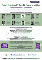 Sustainable Cities & Communities. Creating greener living for a sustainable future
