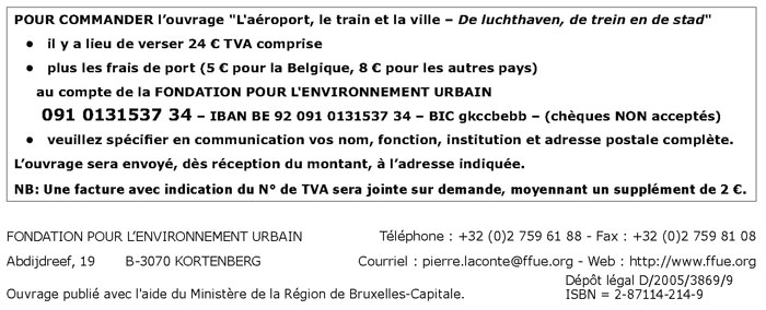 L'Aéroport, le train et la ville